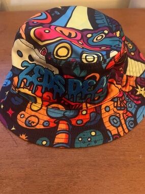 Zeds Dead reversible Psychedelic Multicolor Graphic Bucket Hat
